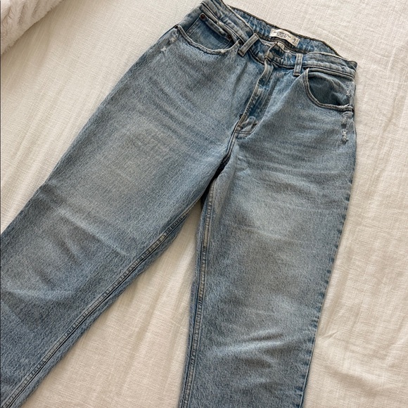 Abercrombie & Fitch Light Blue Women Jeans - Picture 2 of 4